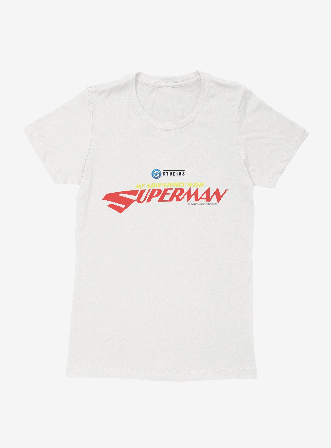 DC My Adventures With Superman Logo Womens T-Shirt