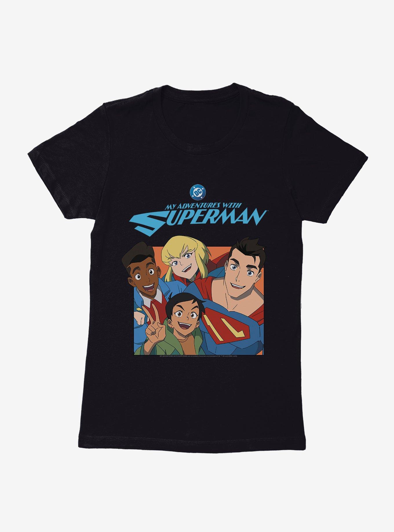 DC My Adventures With Superman Group Womens T-Shirt,New Products : American Fashion Style Bags On Sale