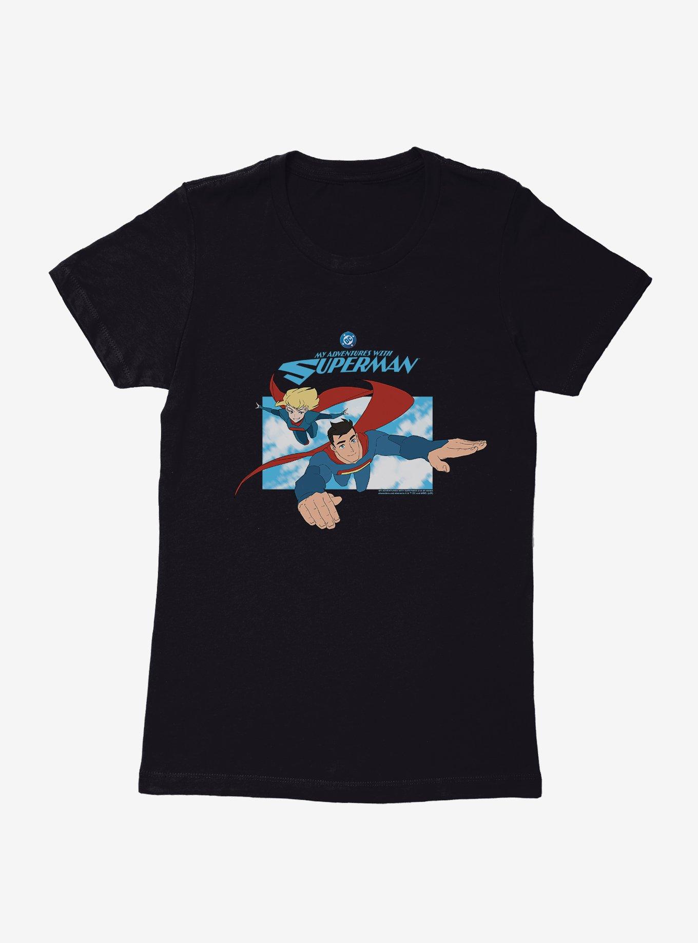 DC My Adventures With Superman & Supergirl Womens T-Shirt,New Products : American Fashion Style Bags On Sale