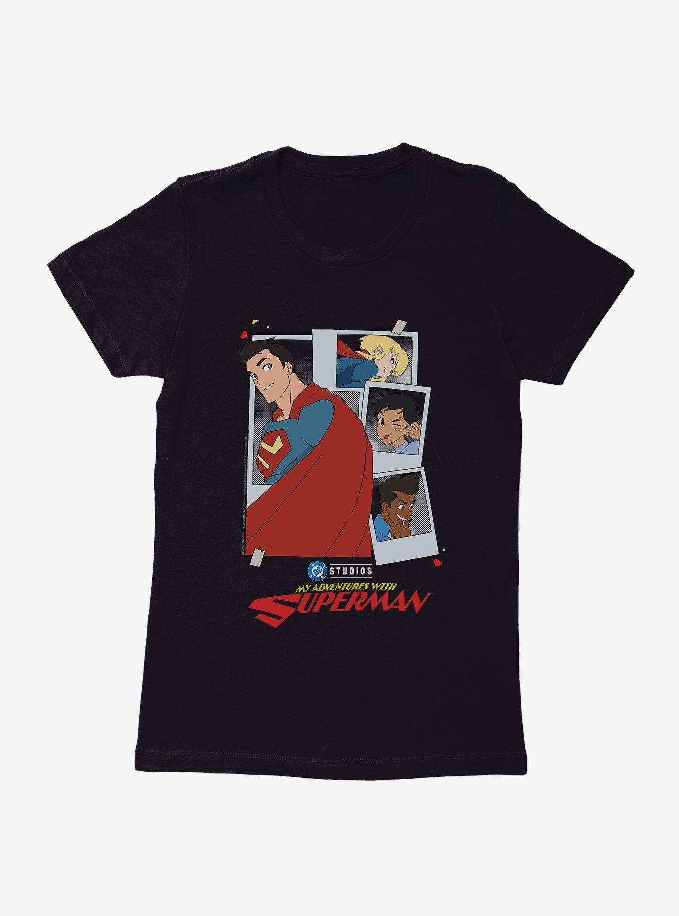DC My Adventures With Superman Polaroids Womens T-Shirt,New Products : American Fashion Style Bags On Sale