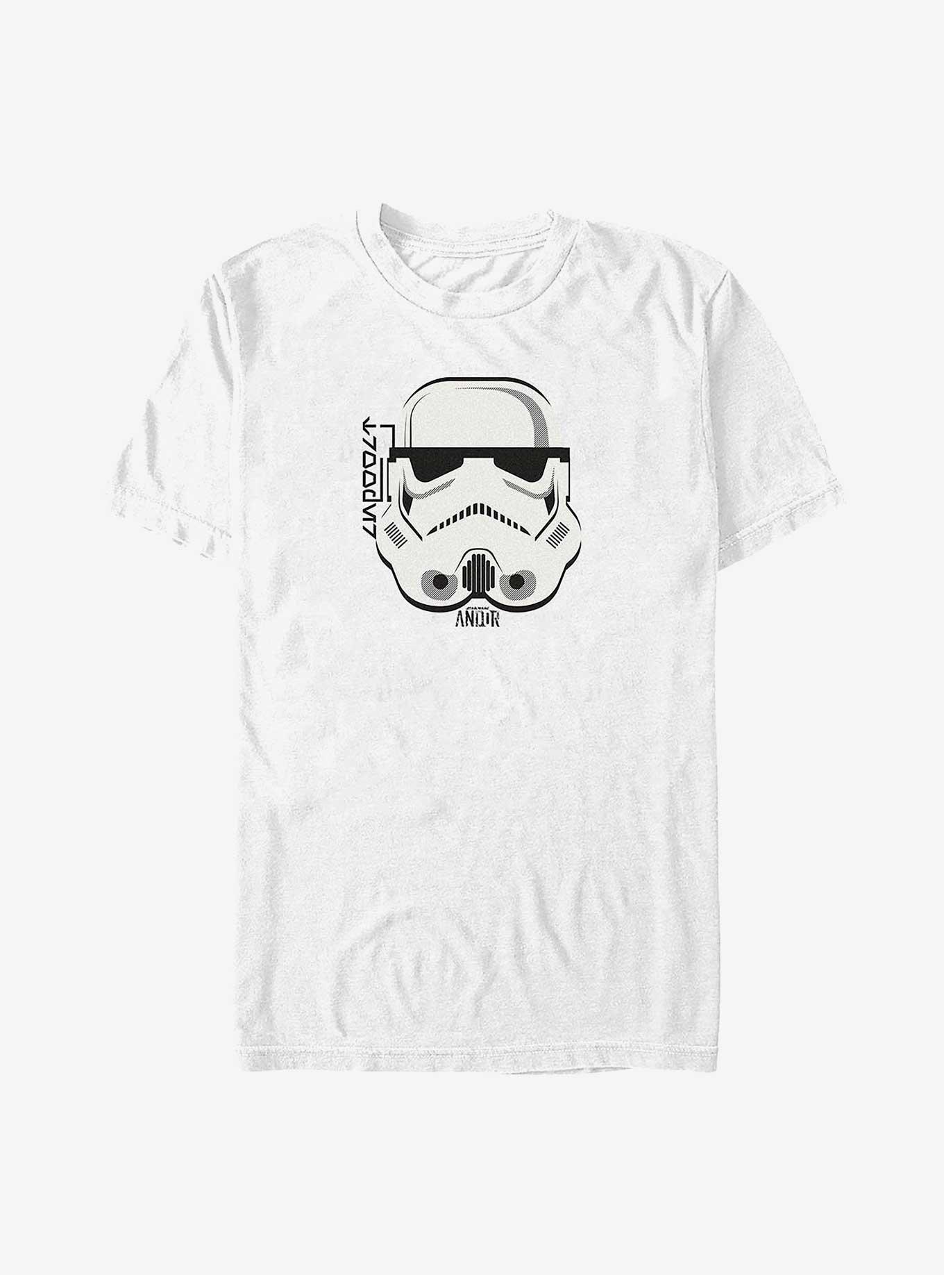 Star Wars Andor Helmet Stormtrooper Big & Tall T-Shirt, WHITE, hi-res