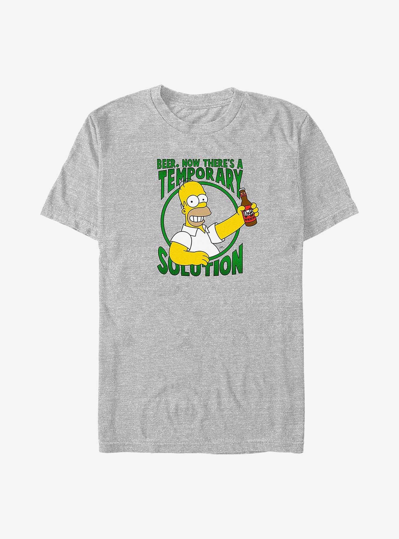 The Simpsons Temporary Solution Big & Tall T-Shirt, , hi-res