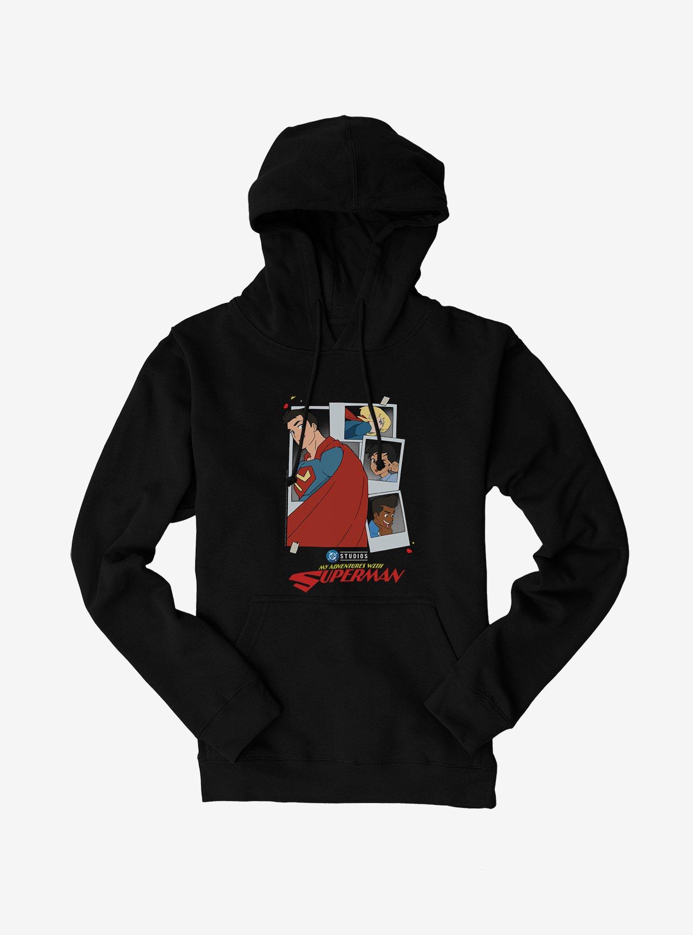 DC My Adventures With Superman Polaroids Hoodie,Specials : American Fashion Style Bags On Sale