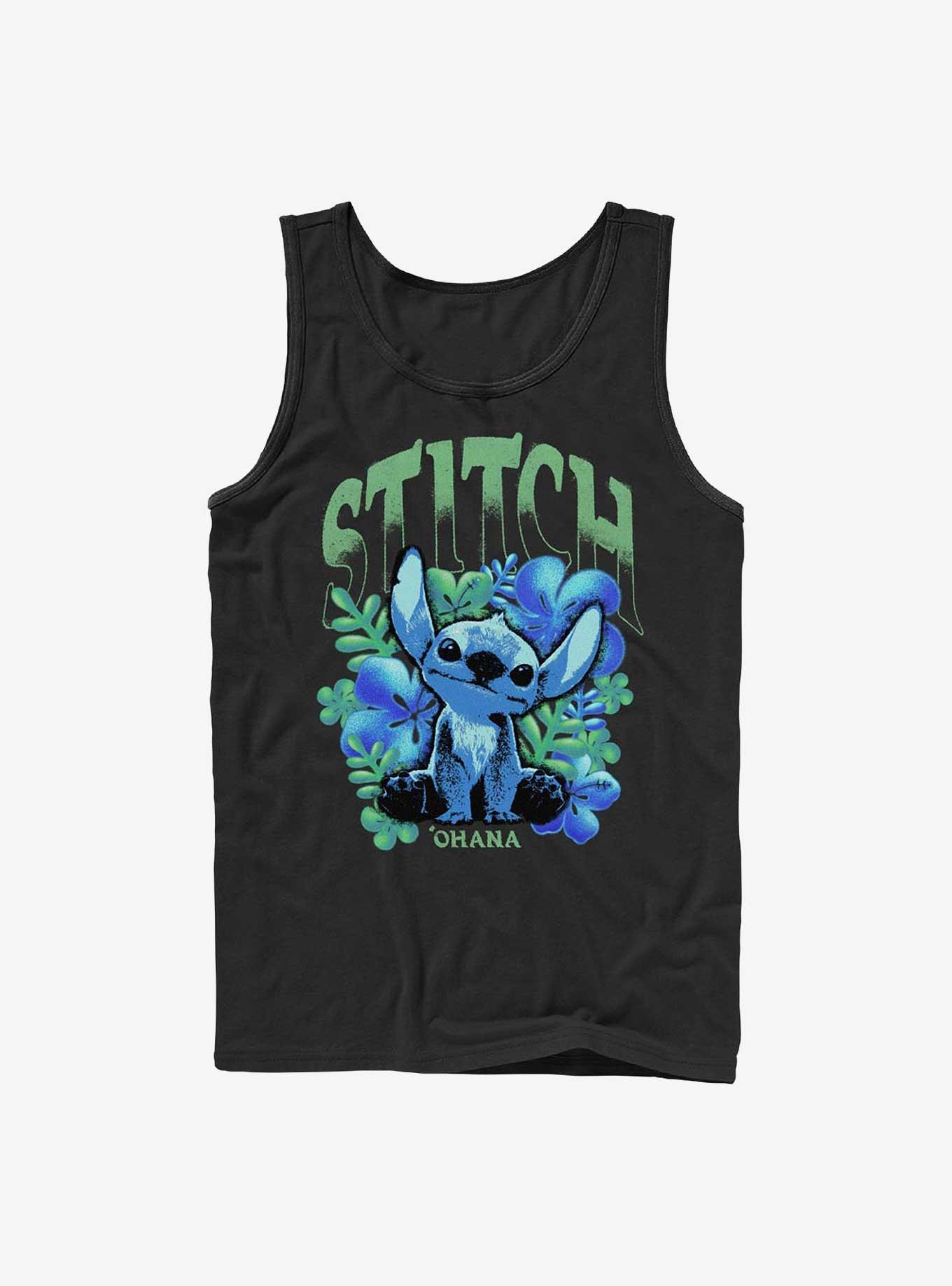 Disney Lilo & Stitch Dark Flowers Tank Hot Topic Exclusive