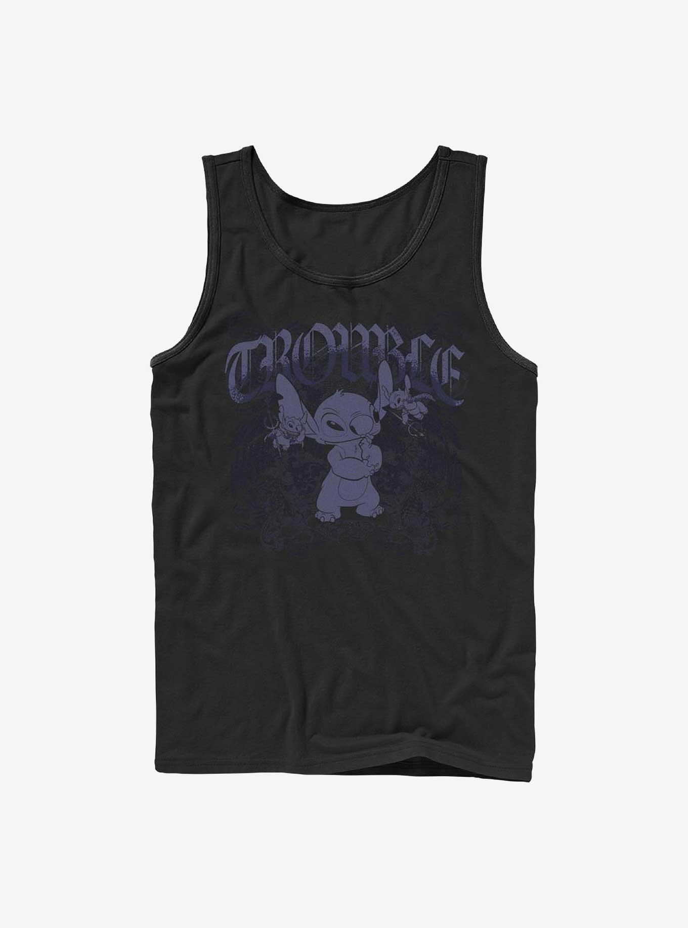 Disney Lilo & Stitch Total Trouble Tank Hot Topic Web Exclusive, BLACK, hi-res