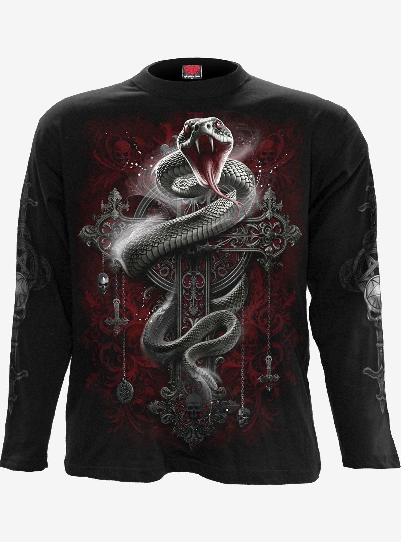 Gothic Serpent Long Sleeve T-Shirt, , hi-res