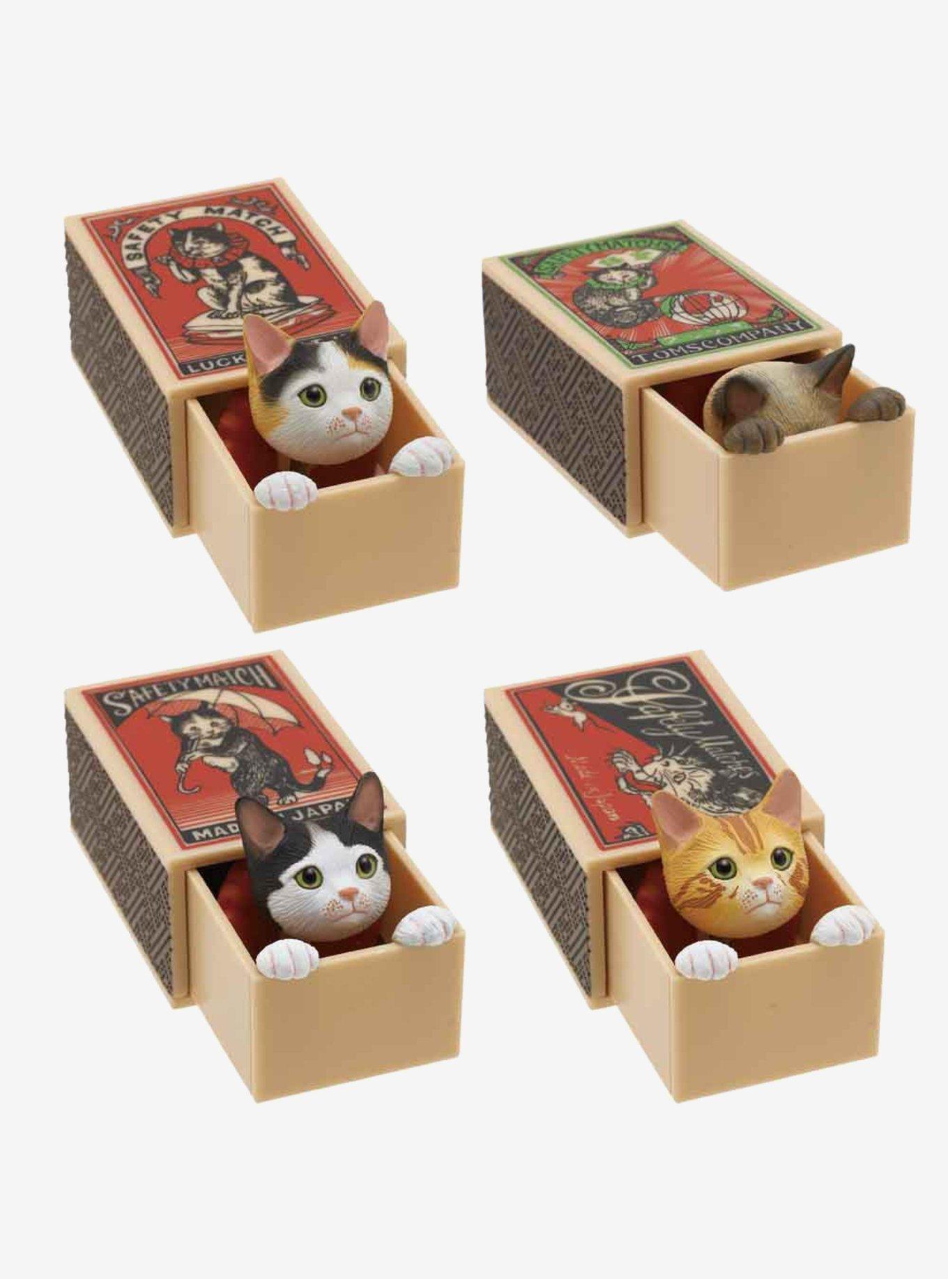 Kitan Club Cat Peekaboo Matchbox Blind Box Figure, , hi-res