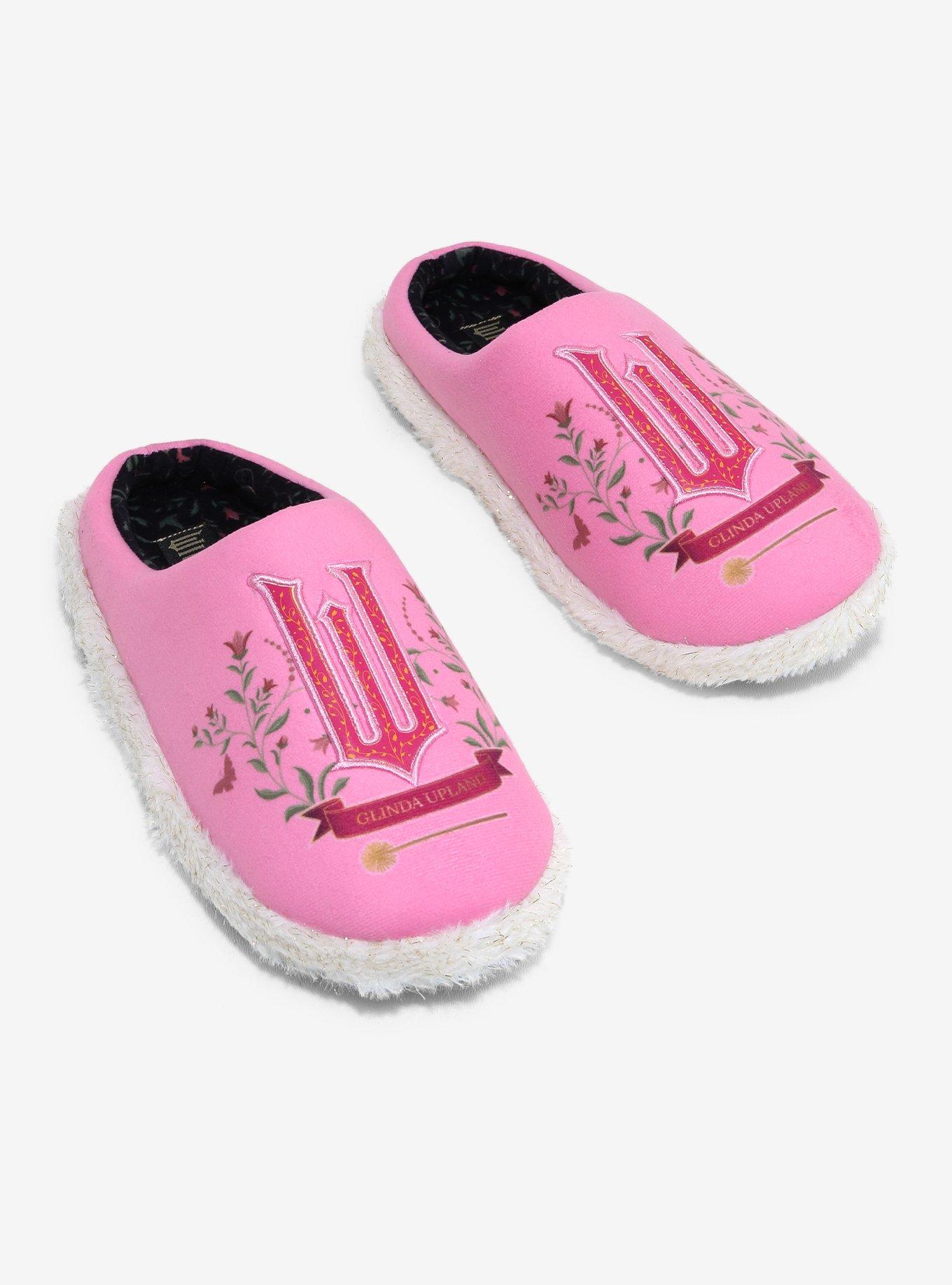 Wicked Glinda Floral Women's Slippers - BoxLunch Exclusive, , hi-res