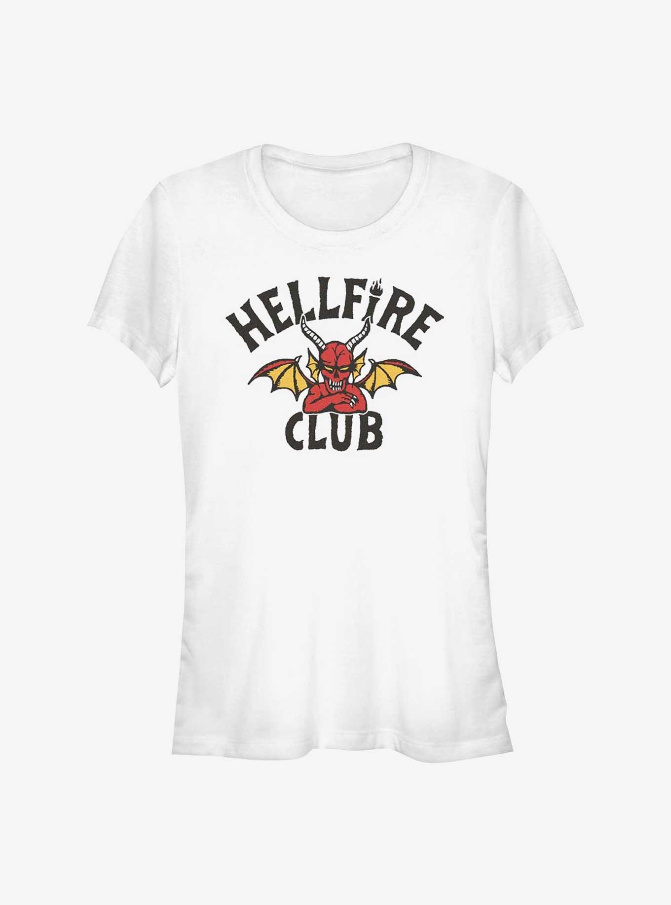 Stranger Things Devil Logo Hellfire Club Girls T-Shirt, , hi-res