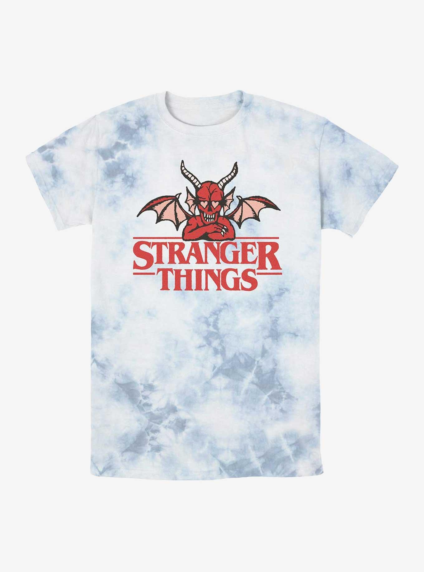 Stranger Things Devil In Love Tie-Dye T-Shirt, WHITEBLUE, hi-res