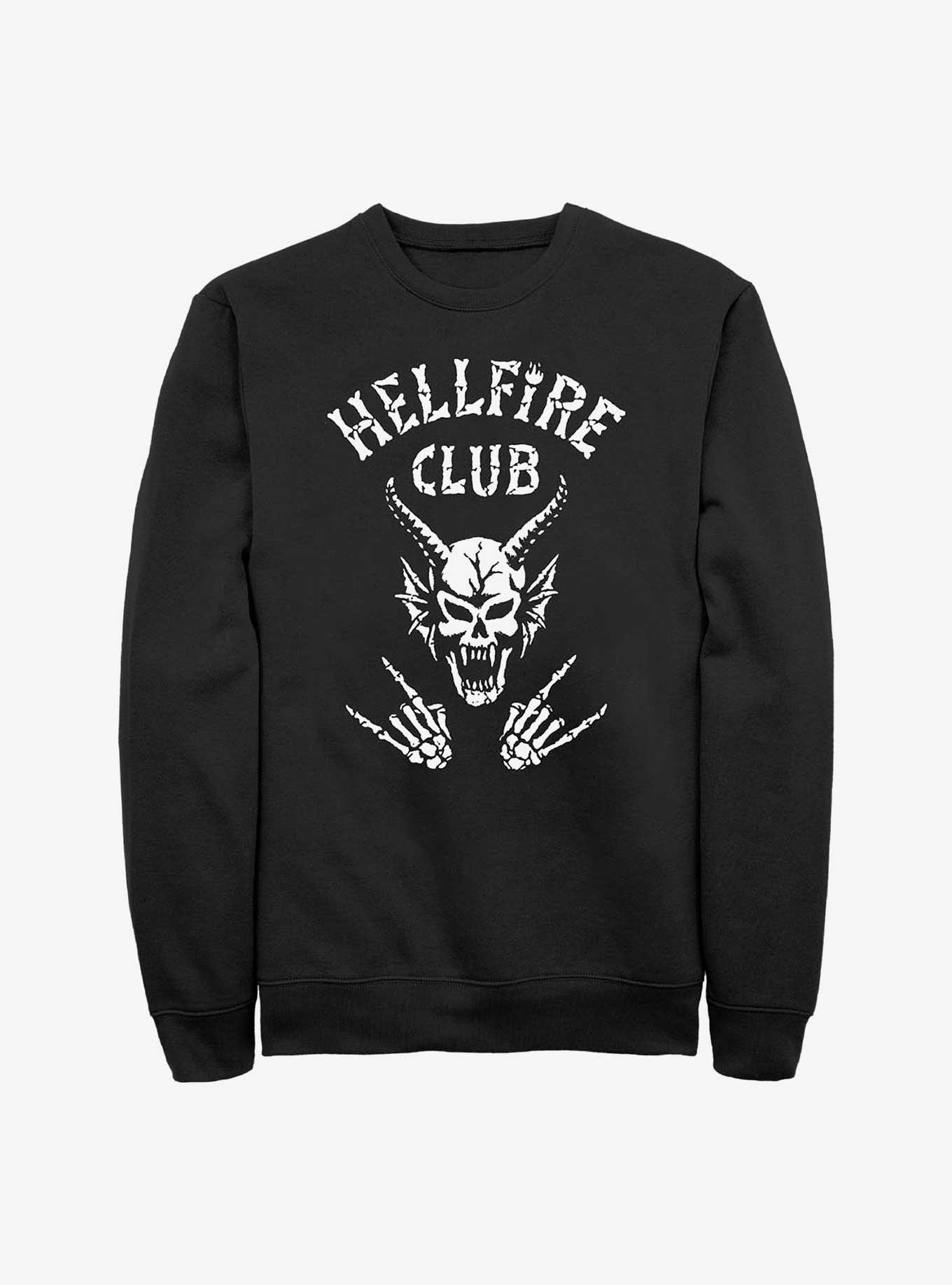 Stranger Things Hellfire Club Logo Sweatshirt, BLACK, hi-res
