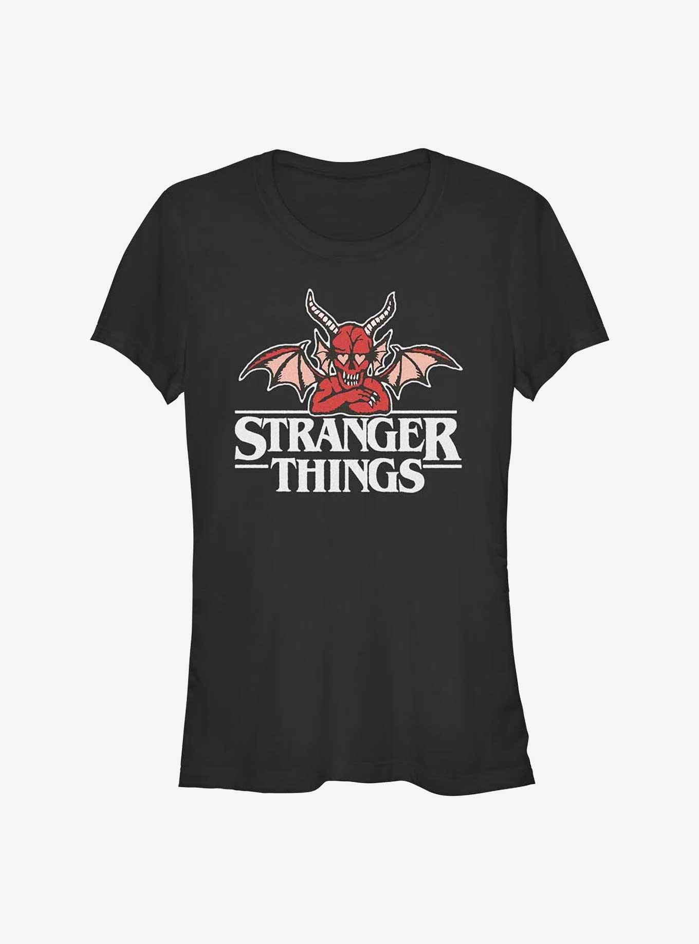 Stranger Things Devil Heart Eyes Girls T-Shirt, , hi-res