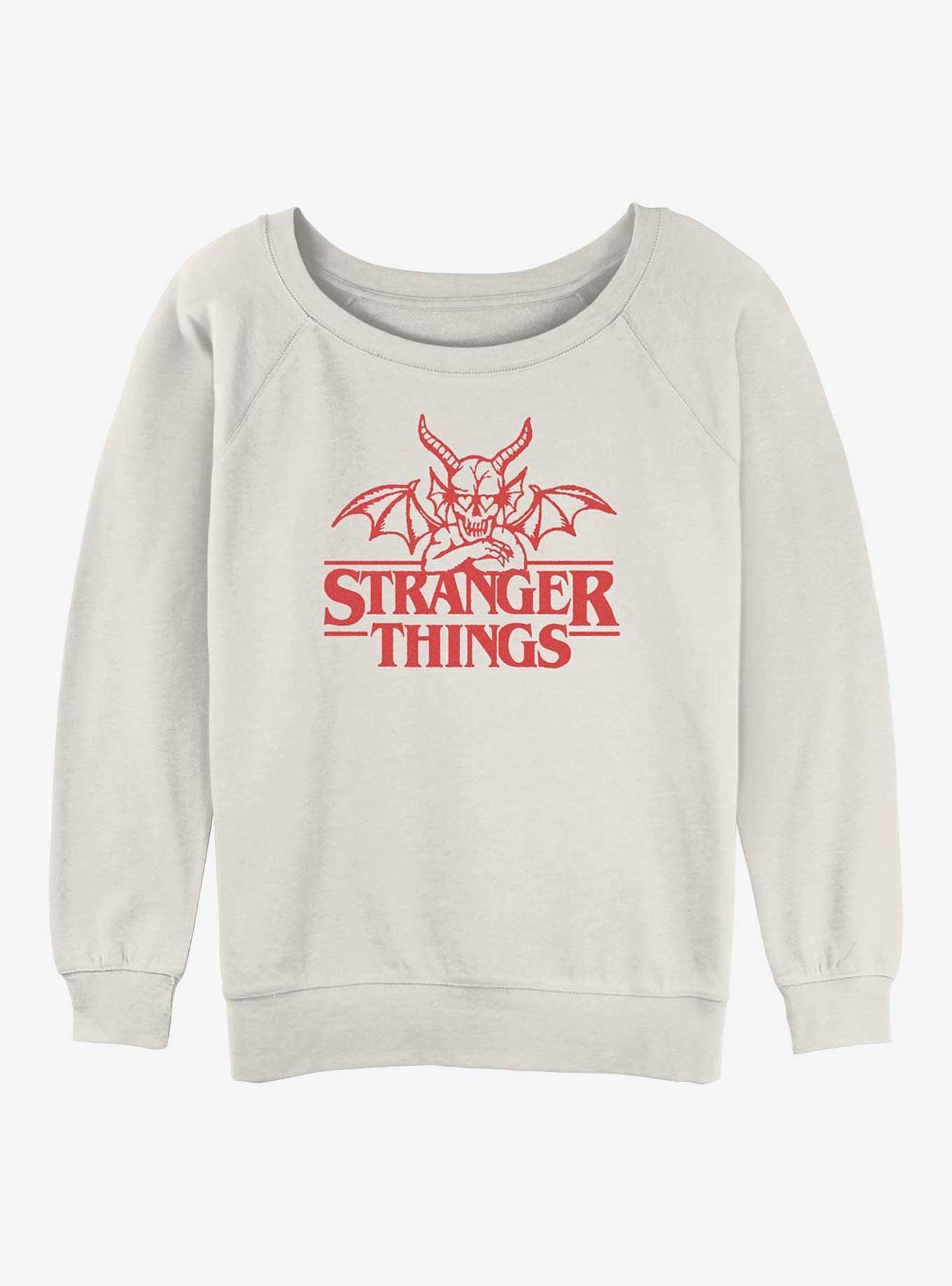 Stranger Things Devil In Love Girls Slouchy Sweatshirt, , hi-res