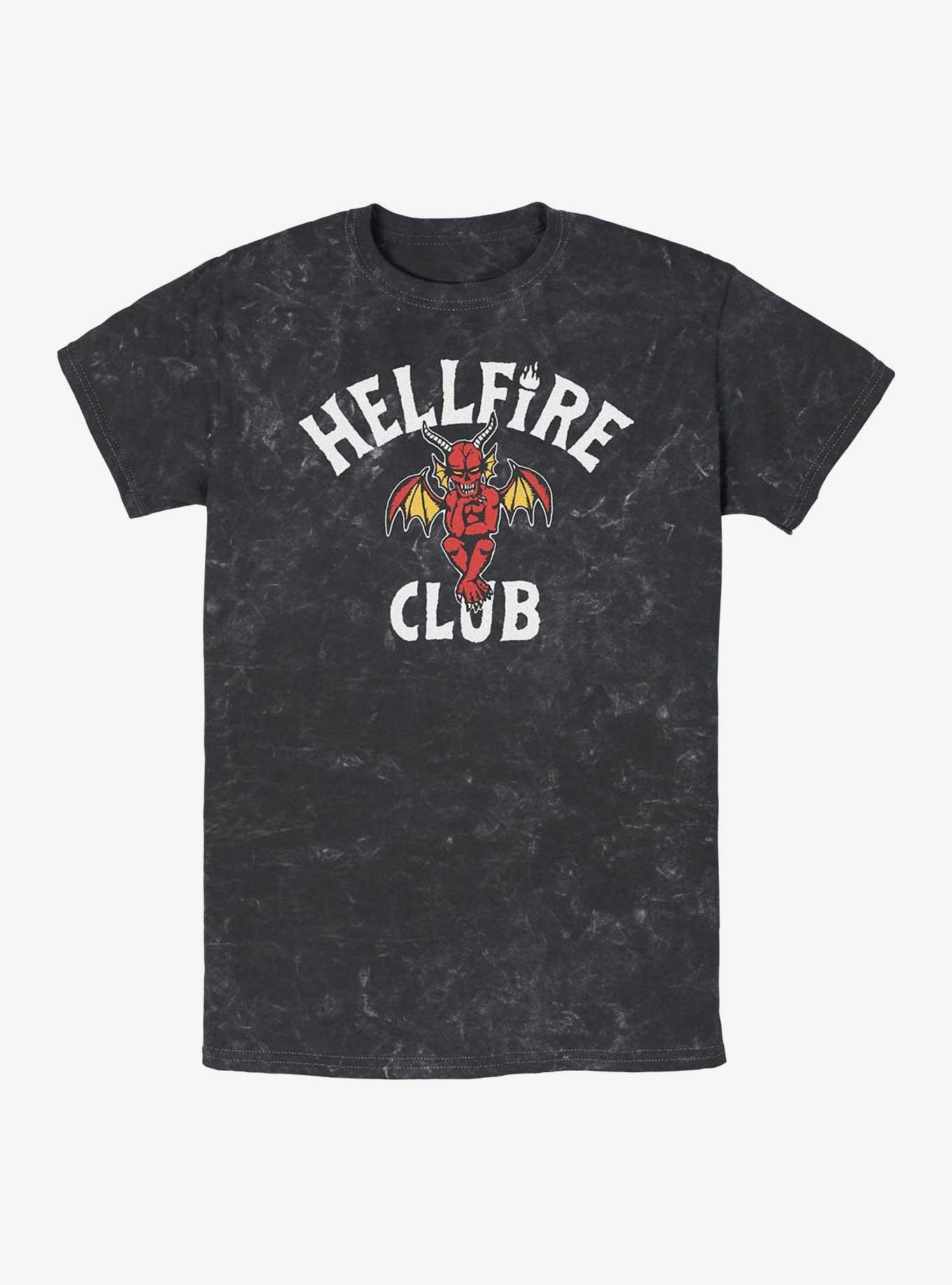 Stranger Things Sitting Devil Mineral Wash T-Shirt, , hi-res