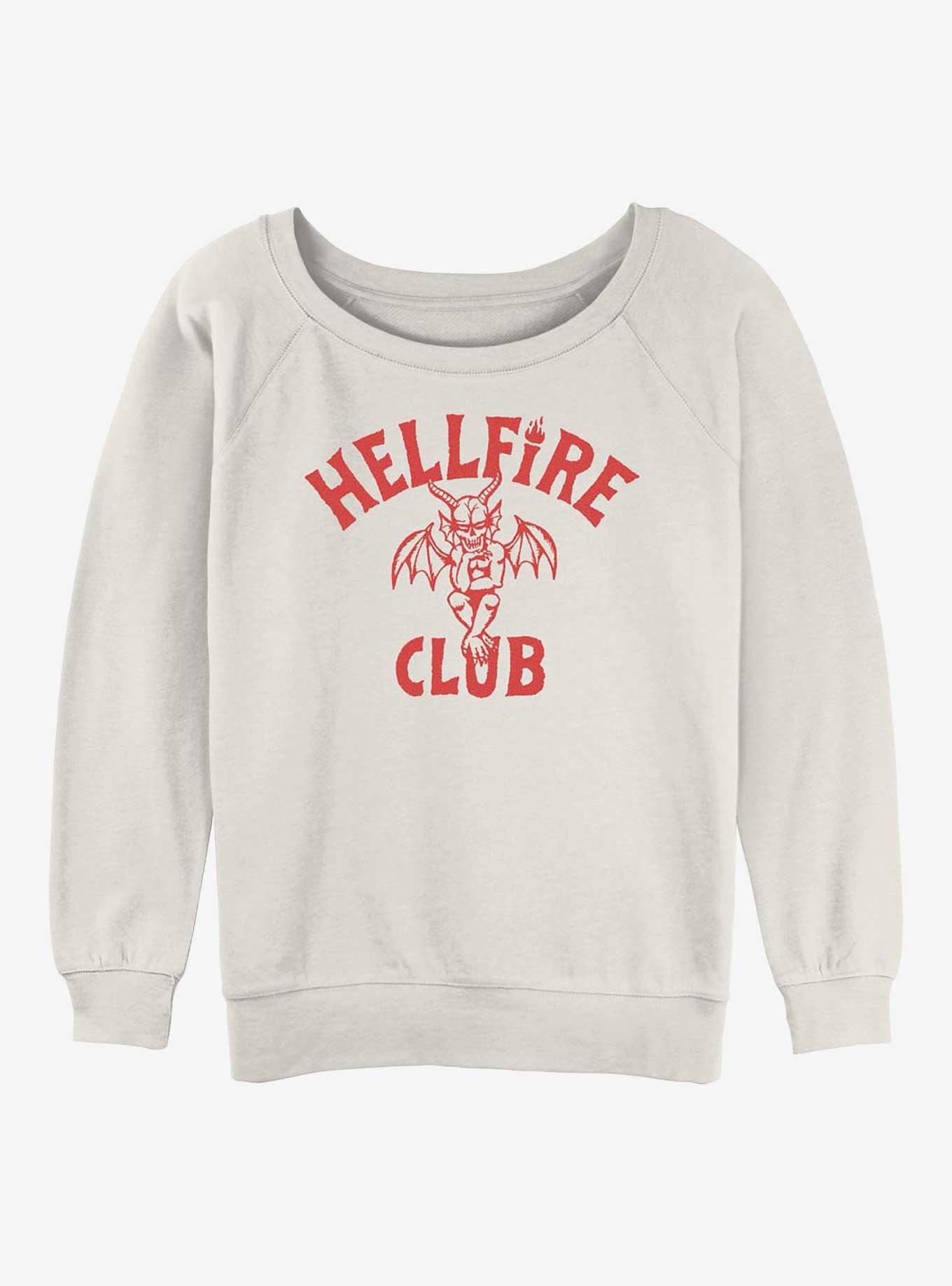 Stranger Things Sitting Devil Girls Slouchy Sweatshirt, , hi-res