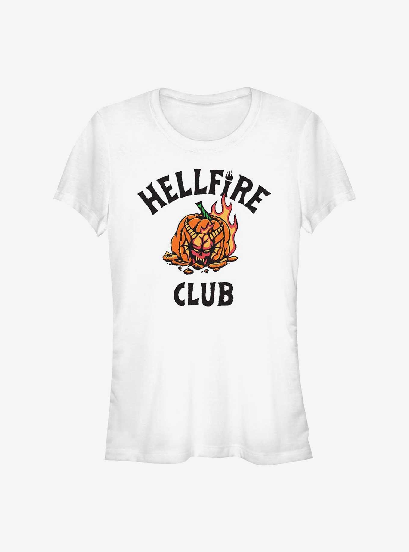 Stranger Things Hellfire Club Pumpkin Girls T-Shirt, , hi-res