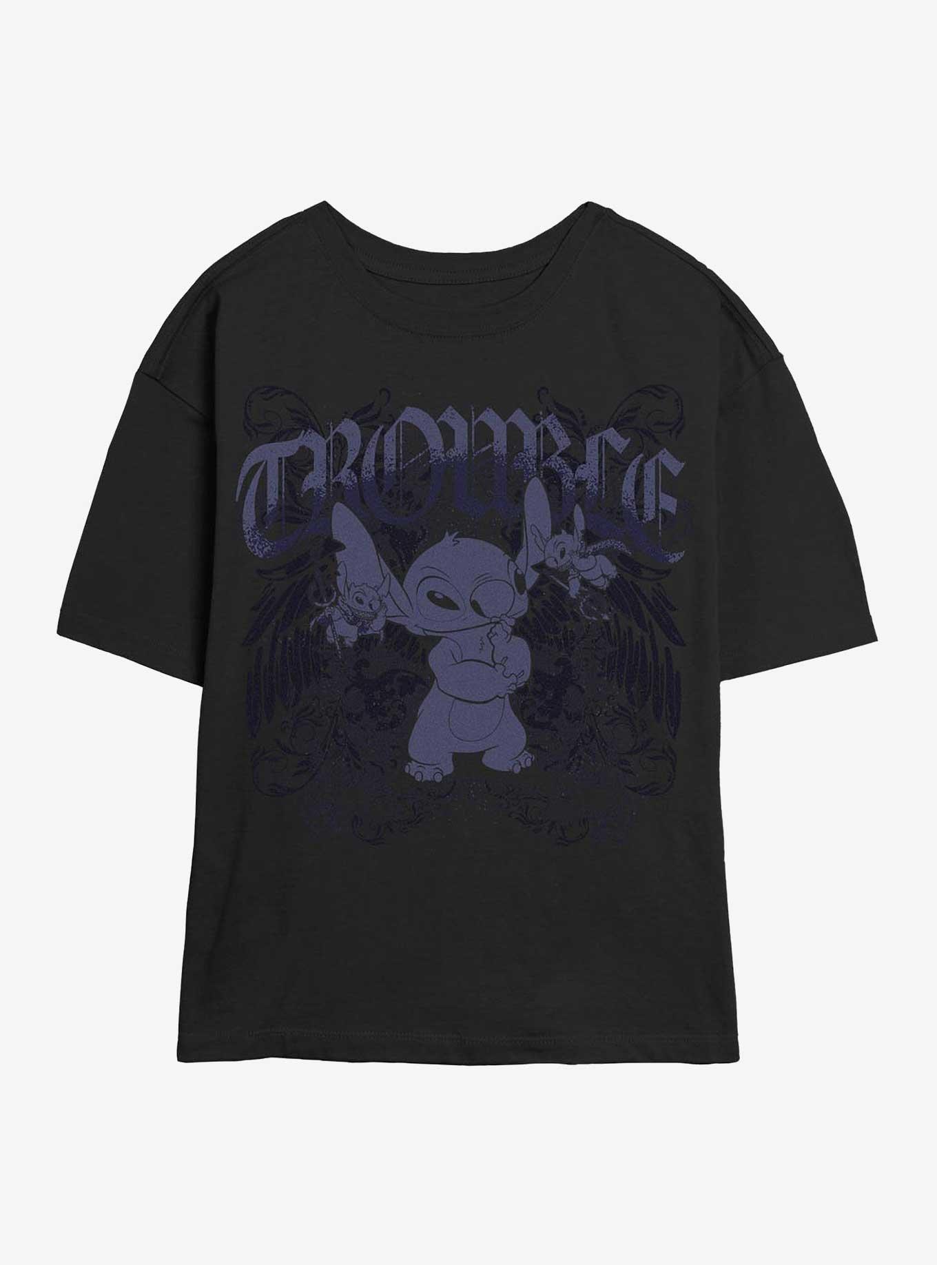 Disney Lilo & Stitch Total Trouble Girls Skimmer T-Shirt Hot Topic Exclusive, , hi-res