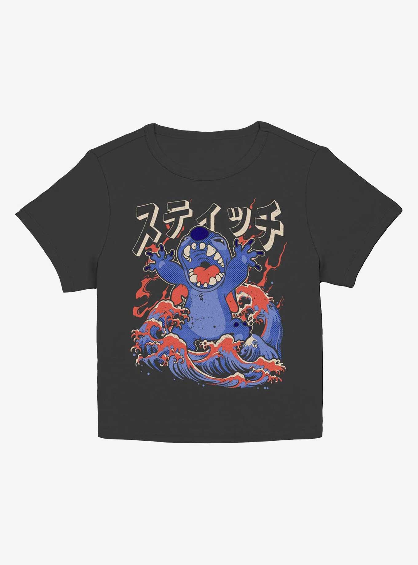 Disney Lilo & Stitch Kaiju Stitch Waves Girls Baby T-Shirt Hot Topic Web Exclusive, , hi-res