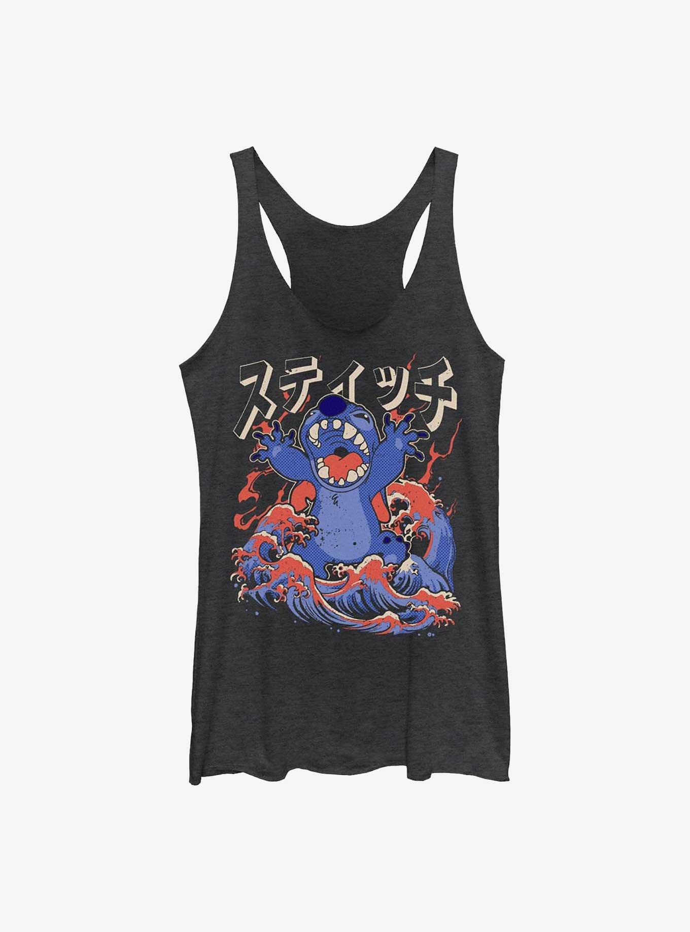 Disney Lilo & Stitch Kaiju Stitch Waves Girls Tank Hot Topic Web Exclusive, , hi-res