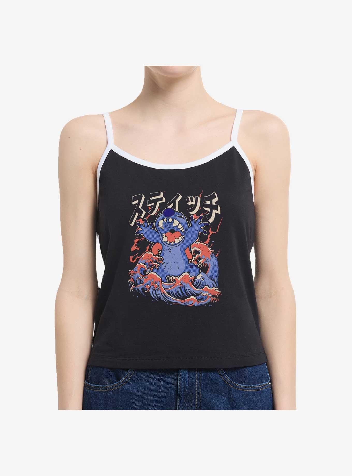 Disney Lilo & Stitch Kaiju Stitch Waves Girls Cami Tank Hot Topic Web Exclusive, , hi-res