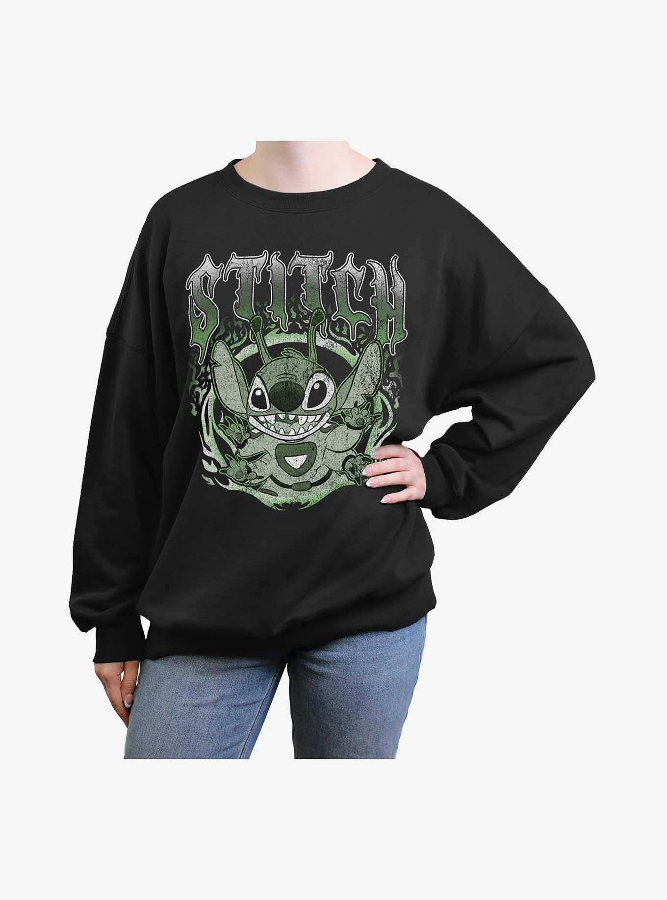 Disney Lilo & Stitch Experiment 626 Girls Oversized Sweatshirt Hot Topic Exclusive, , hi-res