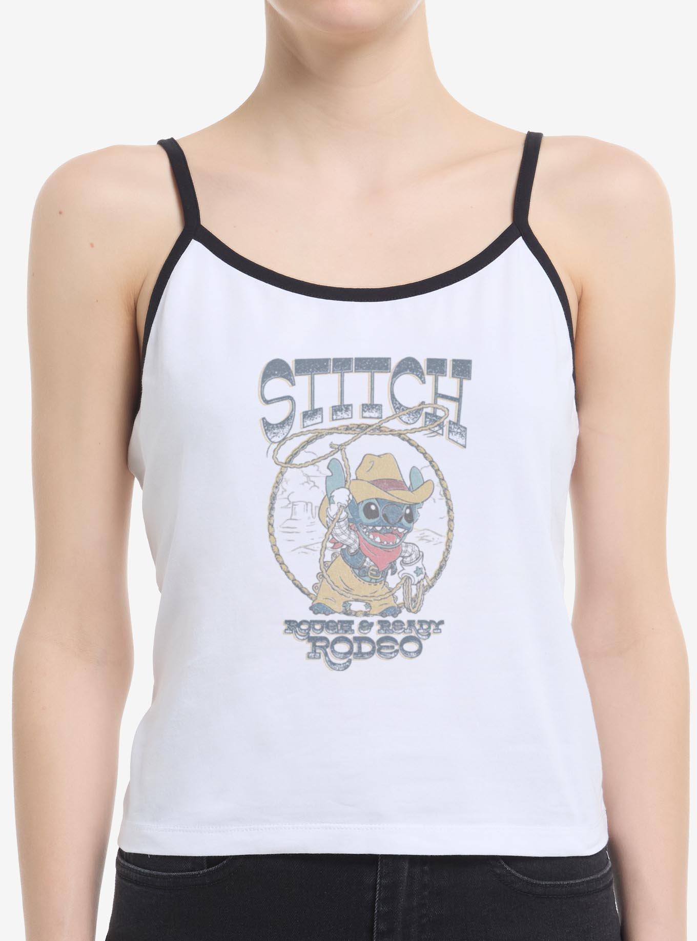 Disney Lilo & Stitch Rough & Ready Rodeo Girls Cami Tank Hot Topic Web Exclusive, WHITE, hi-res