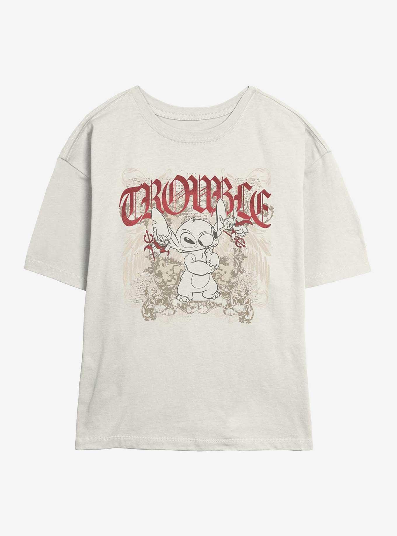 Disney Lilo & Stitch Total Trouble Girls Skimmer T-Shirt Hot Topic Web Exclusive, , hi-res