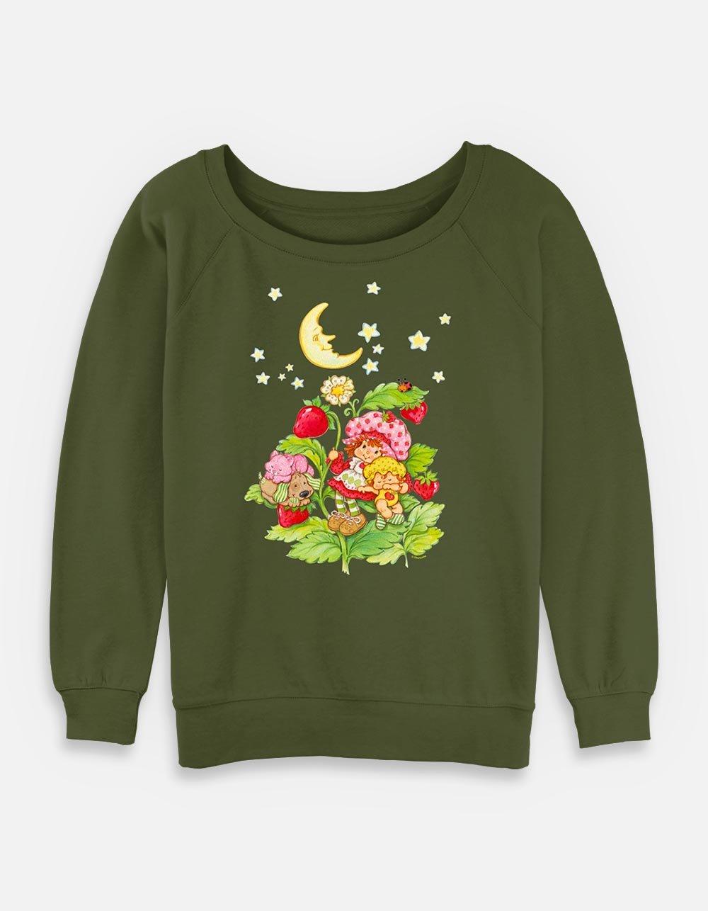 Strawberry Shortcake Berry Moon Womens Slouchy Sweatshirt,New Products : American Fashion Style Bags On Sale