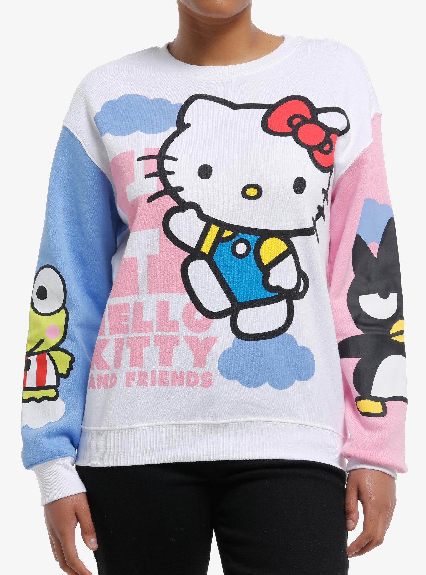 Hello Kitty And Friends Jumbo Color-Block Girls Sweatshirt, , hi-res
