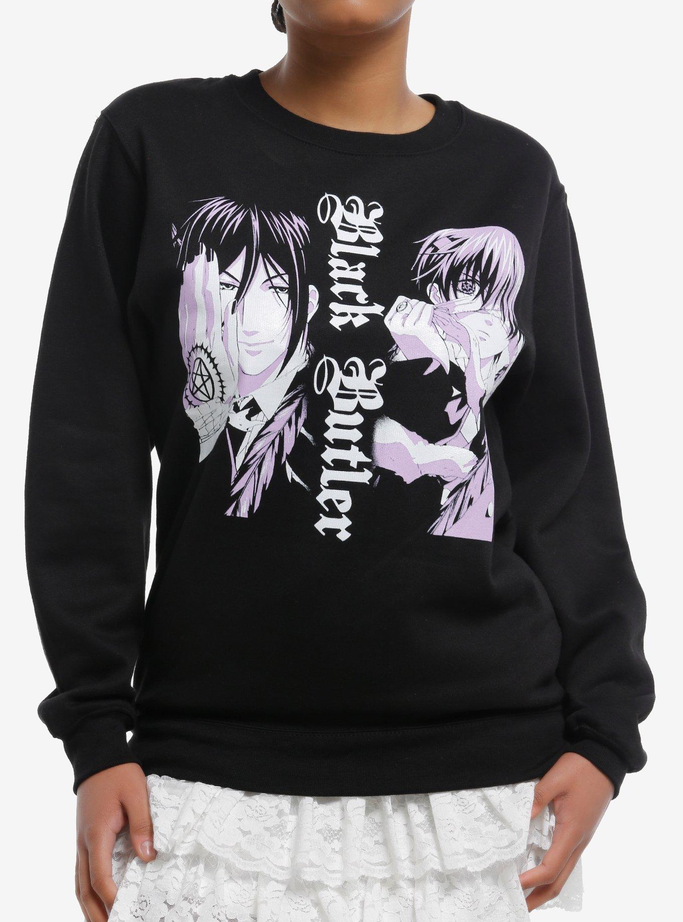 Black Butler Duo Black & White Girls Sweatshirt, , hi-res