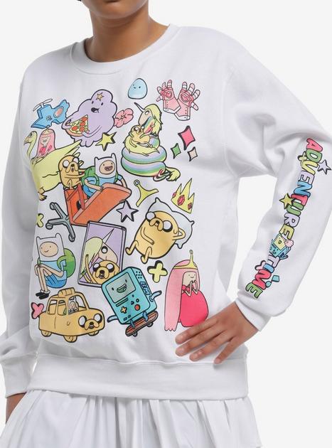 Adventure Time Group Collage Girls Sweatshirt | Hot Topic