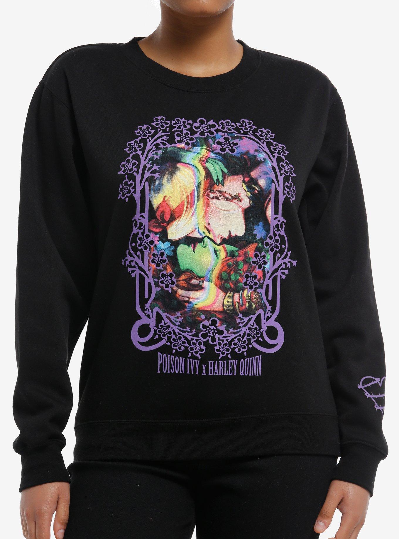 DC Comics Harley Quinn & Poison Ivy Portrait Girls Crewneck Sweater, , hi-res