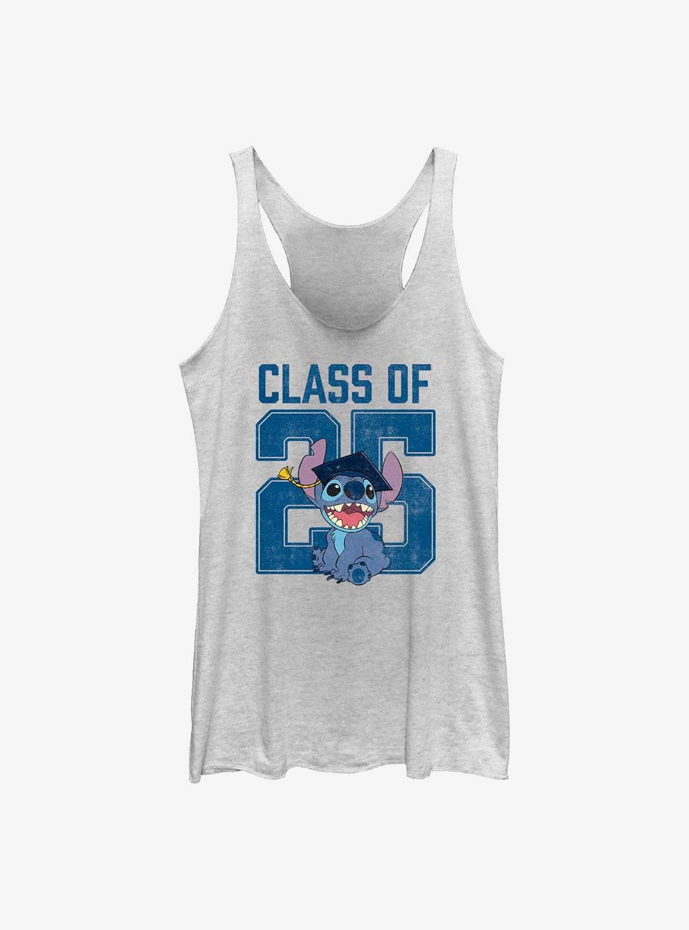 Disney Lilo & Stitch Class Of 25 Girls Tank, WHITE HTR, hi-res