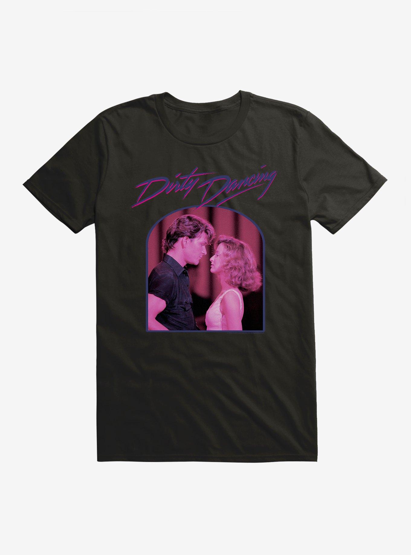 Dirty Dancing Johnny And Baby Portrait T-Shirt, BLACK, hi-res