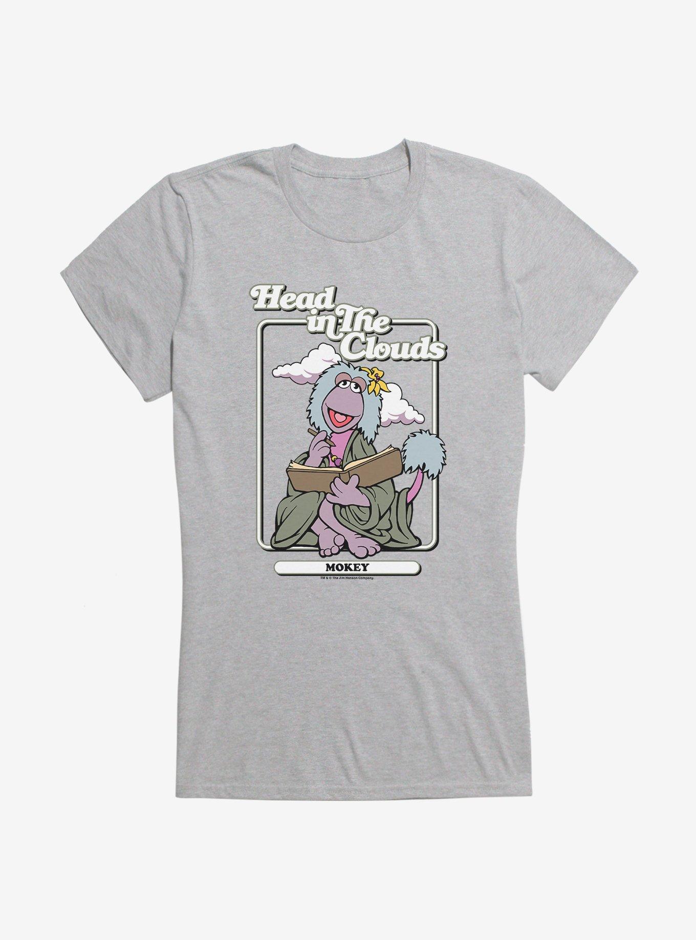 Jim Henson's Fraggle Rock Head In The Clouds Mokey Girls T-Shirt, SPORT GRAY, hi-res