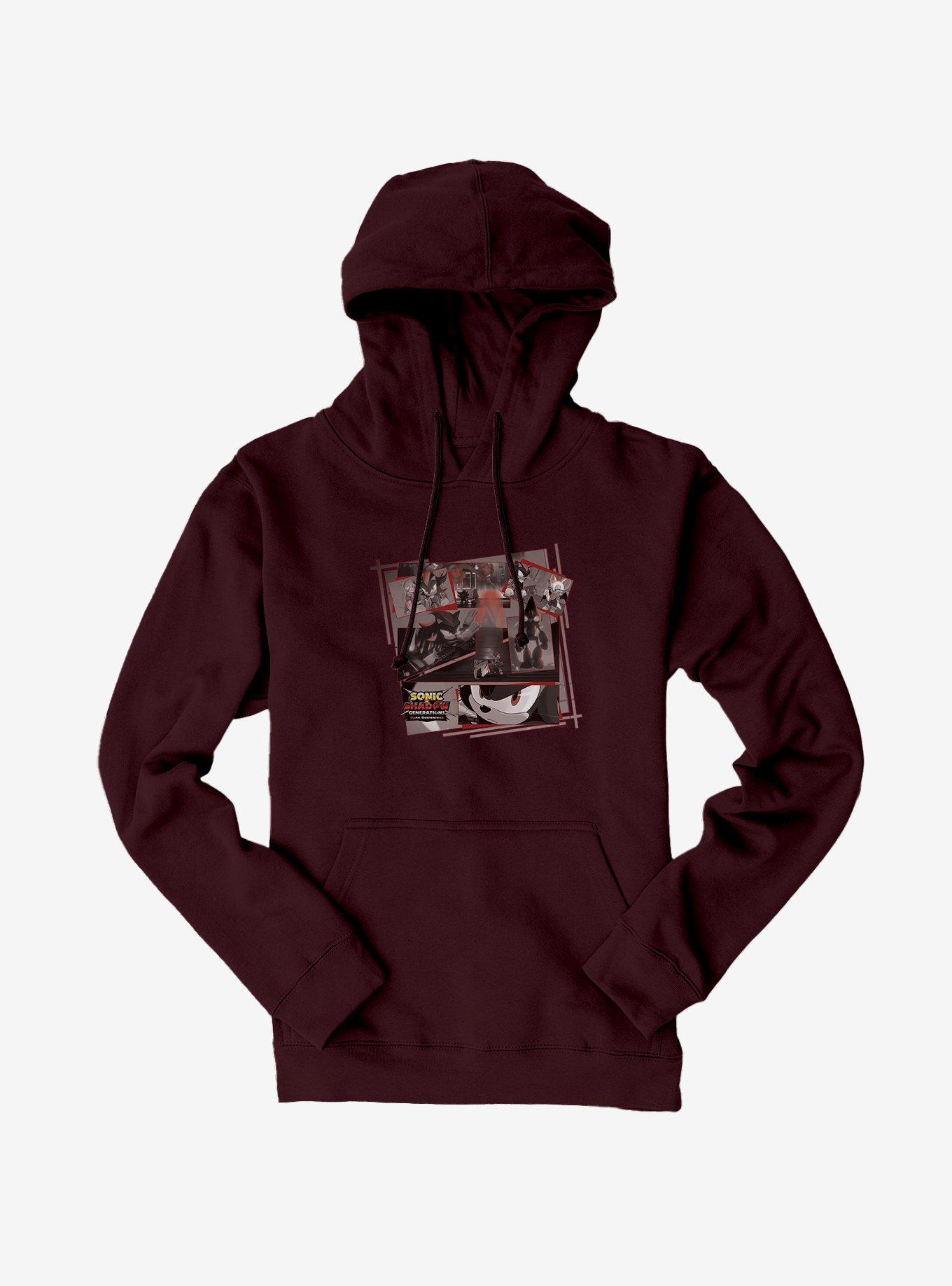 Sonic X Shadow Generations: Dark Beginnings Collage Hoodie, , hi-res