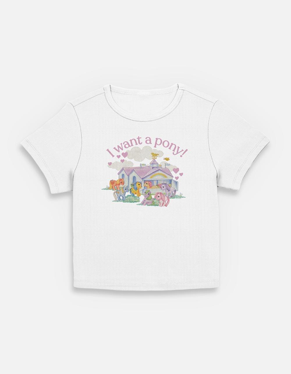 My Little Pony I Want A Pony Womens Baby T-Shirt, EGRET, hi-res