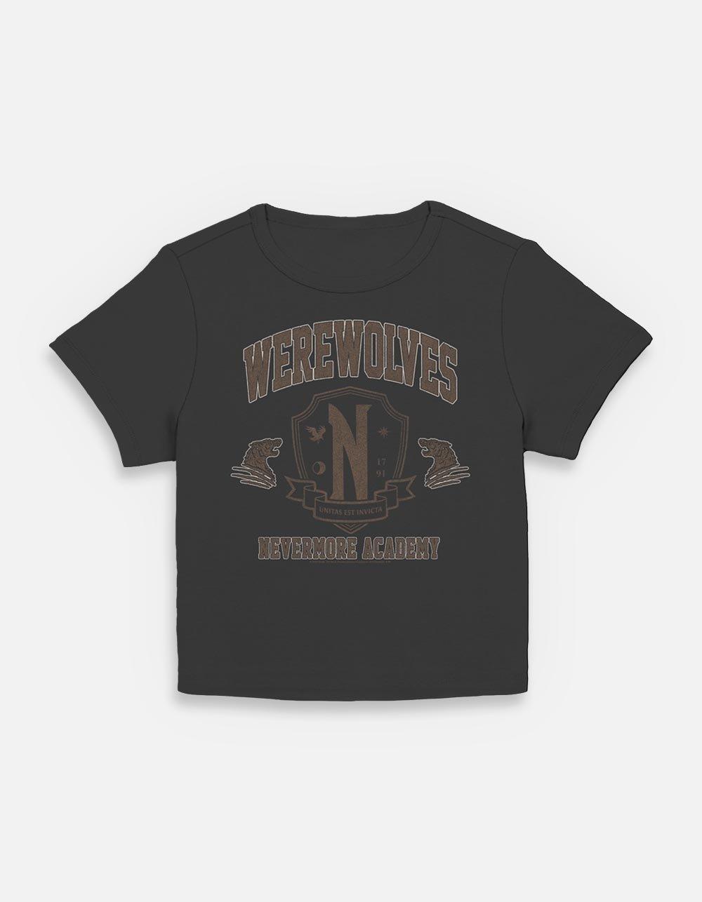 Wednesday Werewolves Academy Womens Baby T-Shirt, , hi-res