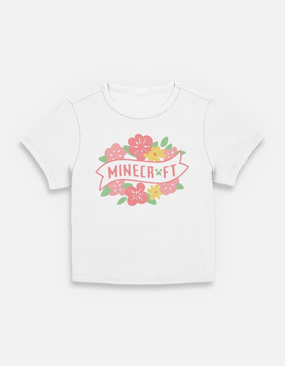 Minecraft Spring Flowers Womens Baby T-Shirt, EGRET, hi-res