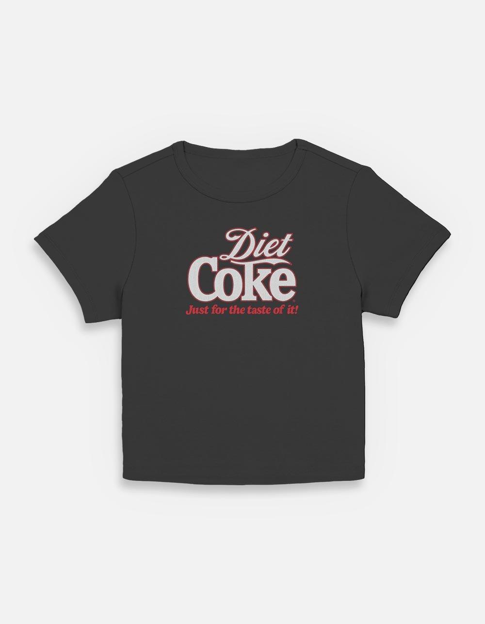 Coca-Cola Diet Coke Retro Womens Baby T-Shirt, BLACK, hi-res
