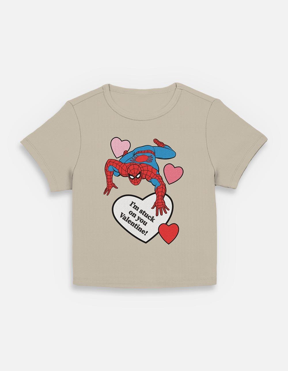 Marvel Spider-Man Im Stuck On You Womens Baby T-Shirt, PLAZTAUPE, hi-res