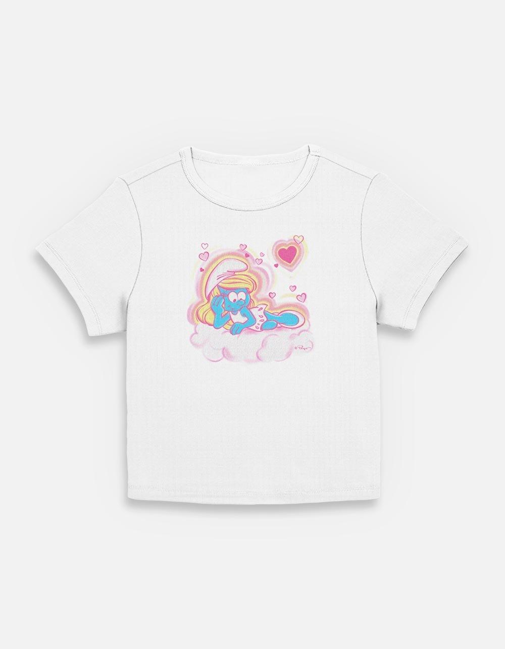 The Smurfs Airbrush Hearts Womens Baby T-Shirt, , hi-res