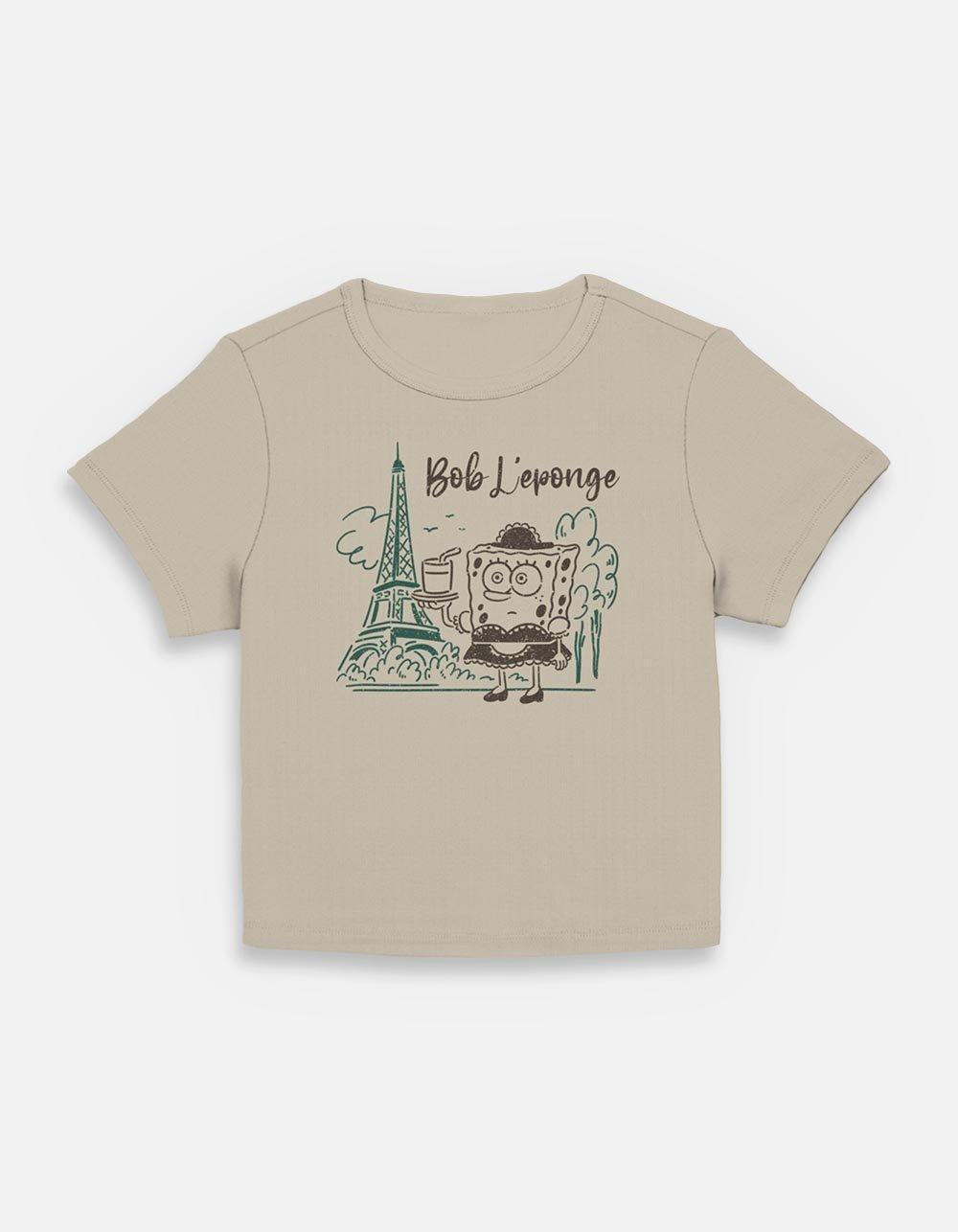 Spongebob Squarepants Le Sponge Womens Baby T-Shirt, PLAZTAUPE, hi-res