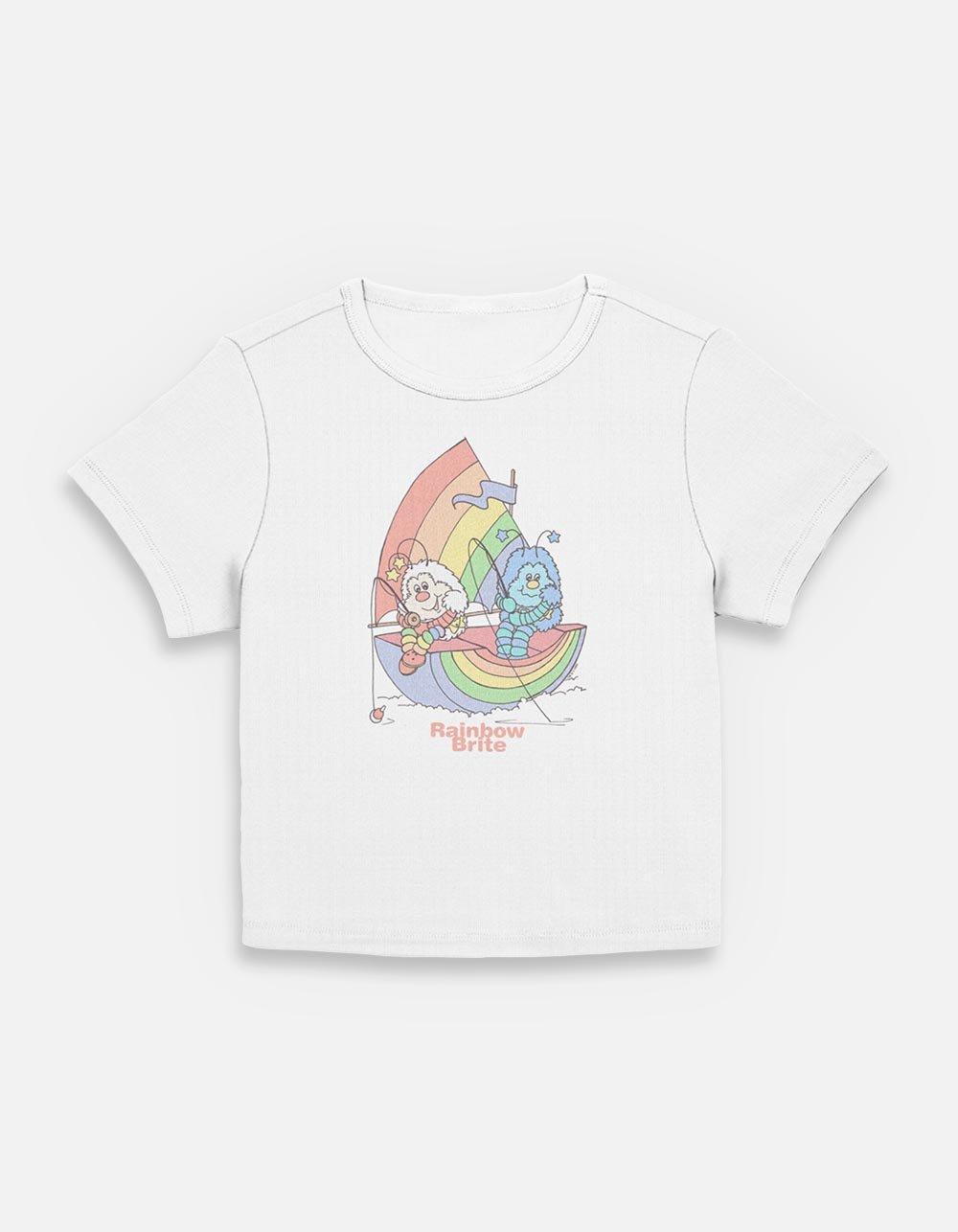Rainbow Brite Twink Friend Rainbow Womens Baby T-Shirt, EGRET, hi-res