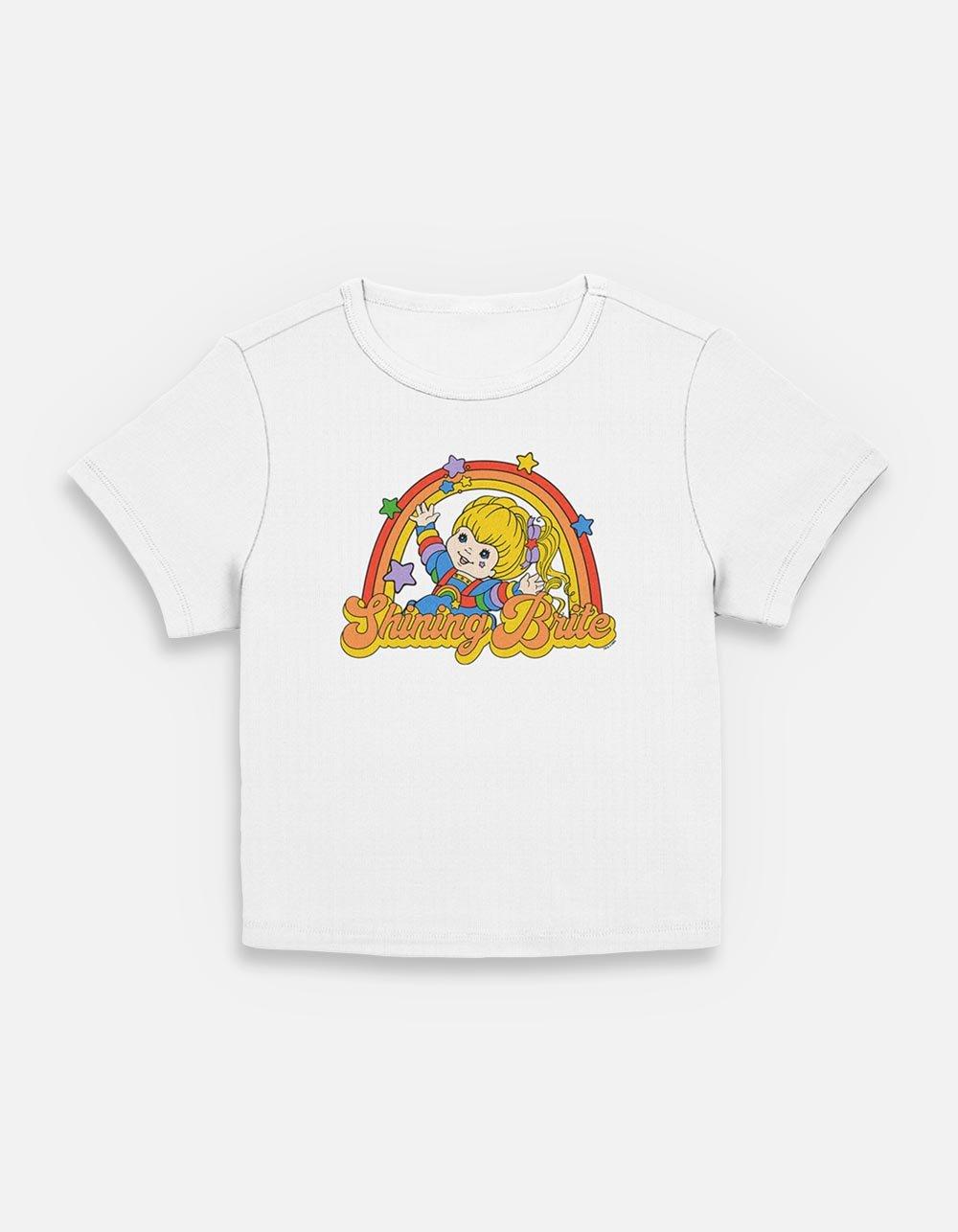 Rainbow Brite Shining Brite Womens Baby T-Shirt, EGRET, hi-res