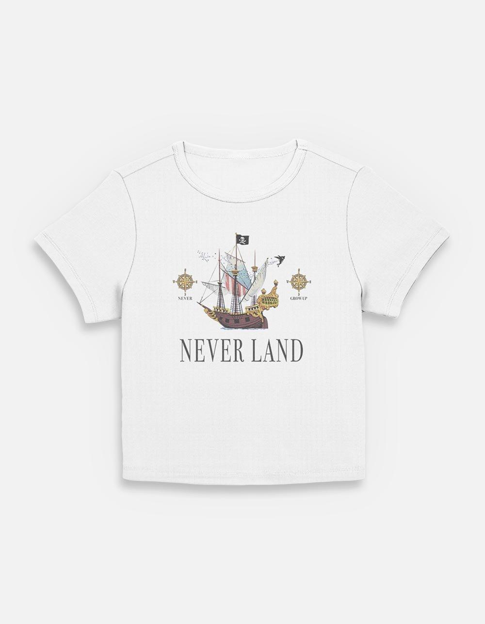 Disney Tinker Bell Never Land Womens Baby T-Shirt, EGRET, hi-res