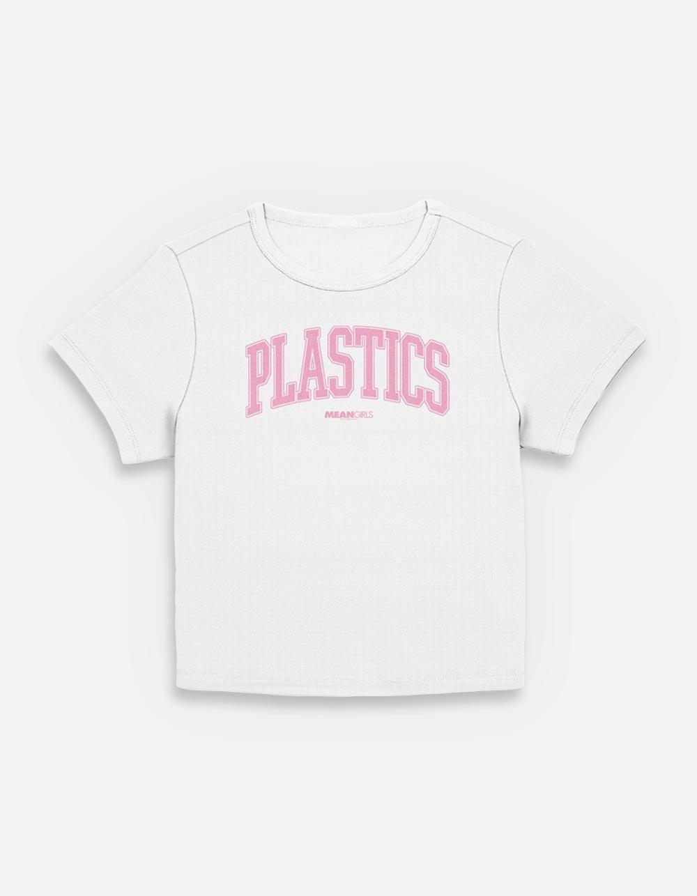 Mean Girls Plastic Collegiate Womens Baby T-Shirt, EGRET, hi-res