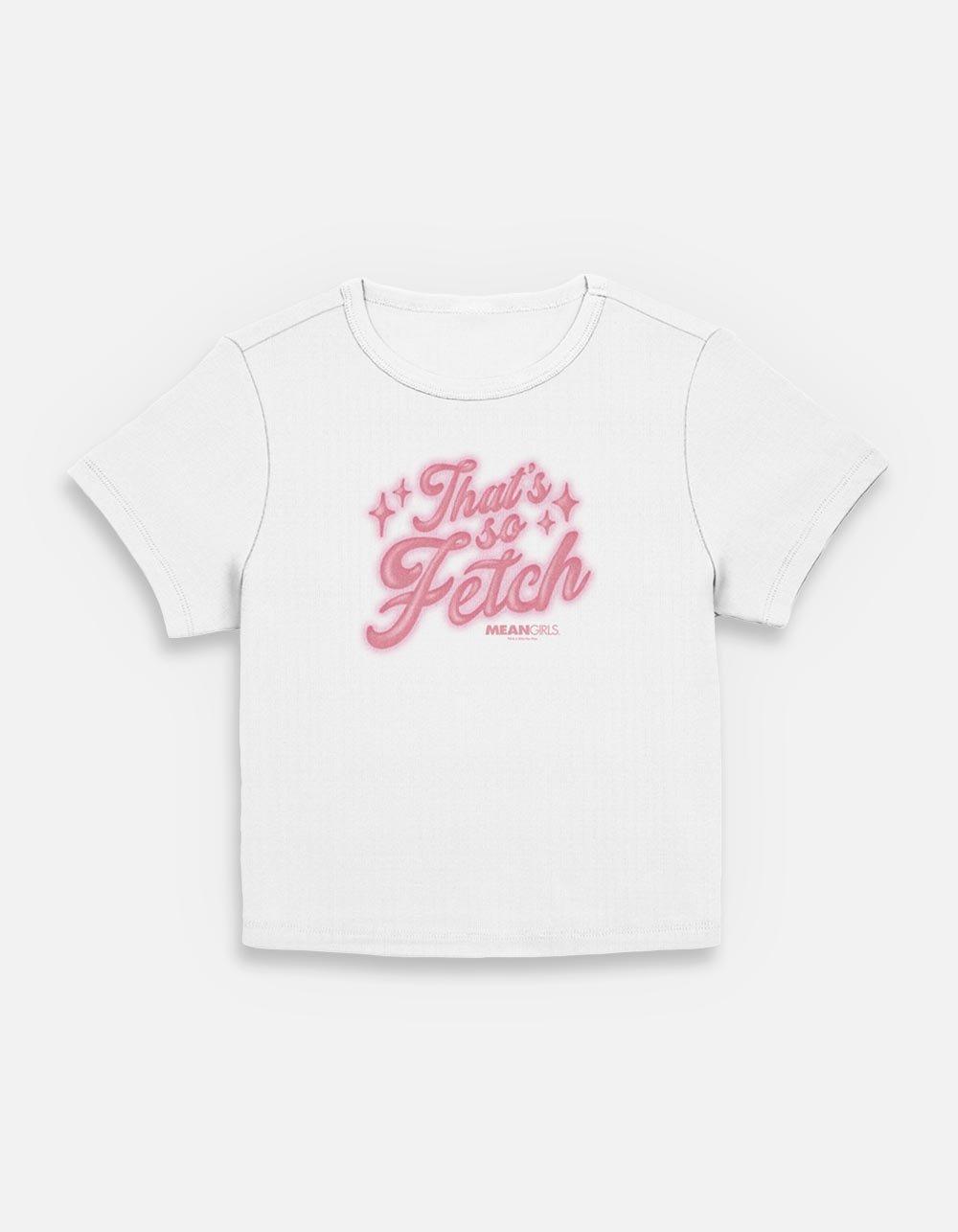 Mean Girls Airbrush Fetch Womens Baby T-Shirt, EGRET, hi-res