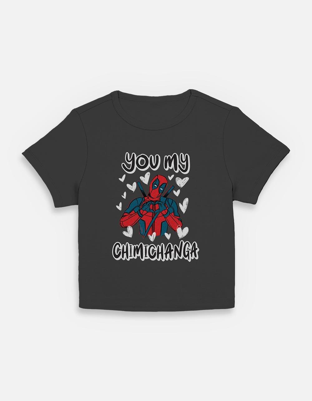Marvel Deadpool You My Chimichanga Womens Baby T-Shirt, BLACK, hi-res