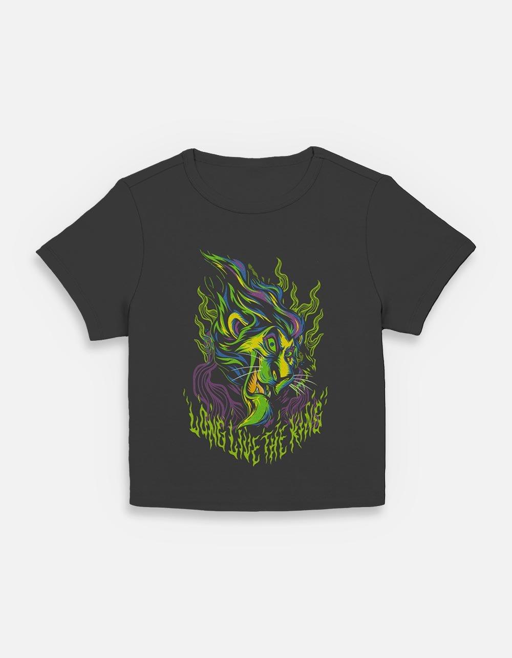 Disney The Lion King Long Live Scar Womens Baby T-Shirt, BLACK, hi-res